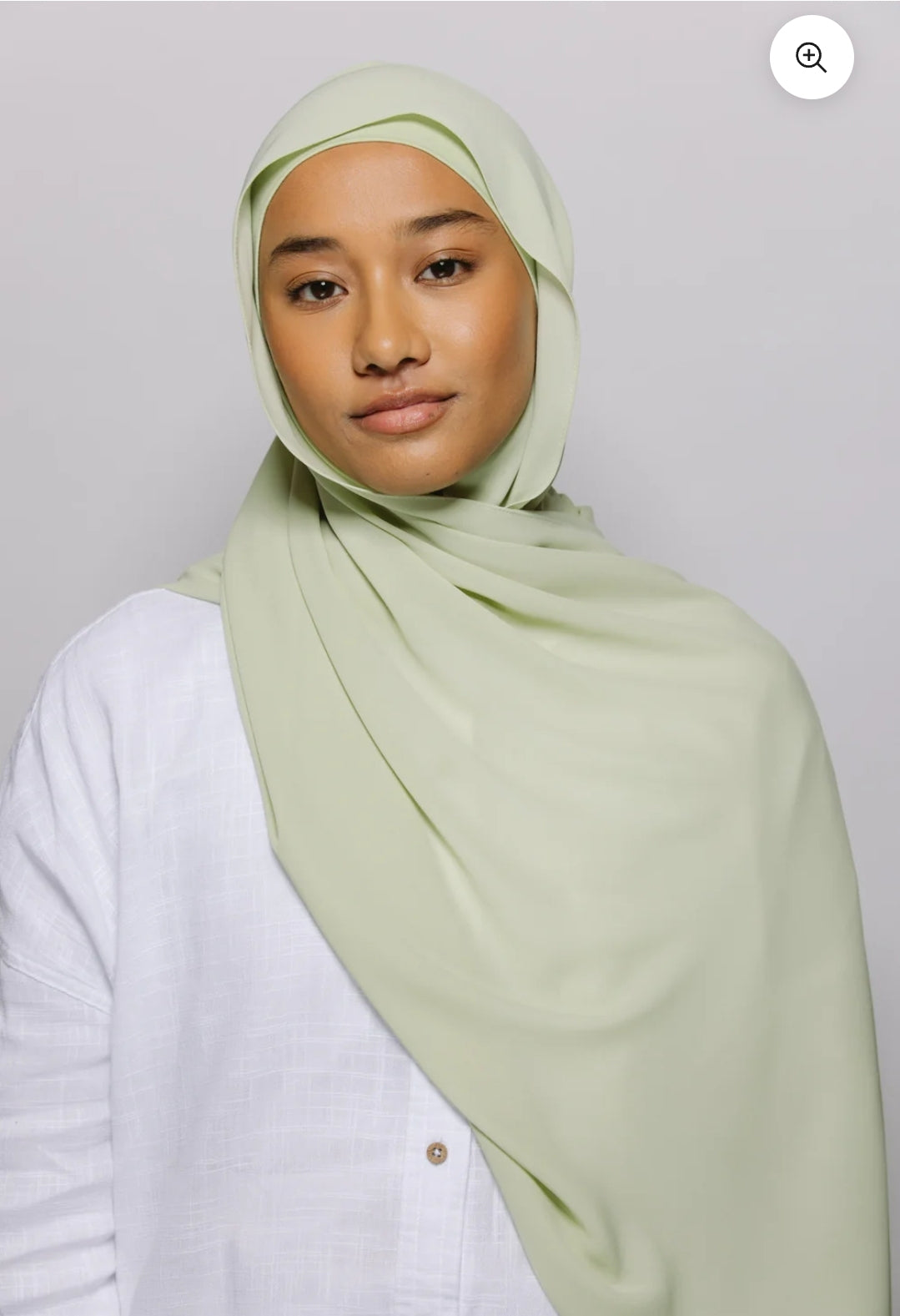 Pistachio — Instant Chiffon Hijab with Built-in Magnets