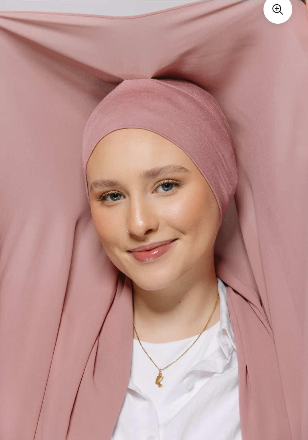 Blush — Instant Chiffon Hijab with Built-in Magnets